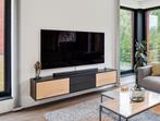 TV Meubel zwevend (177 x 48 x 50), Huis en Inrichting, Ophalen, 150 tot 200 cm, Eikenhout, Zo goed als nieuw