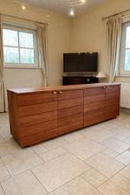 Teakhout kast - dressoir - commode, Huis en Inrichting, Kasten | Dressoirs, Ophalen, Met deur(en), 75 cm of meer, Tijdloos, strak, modern