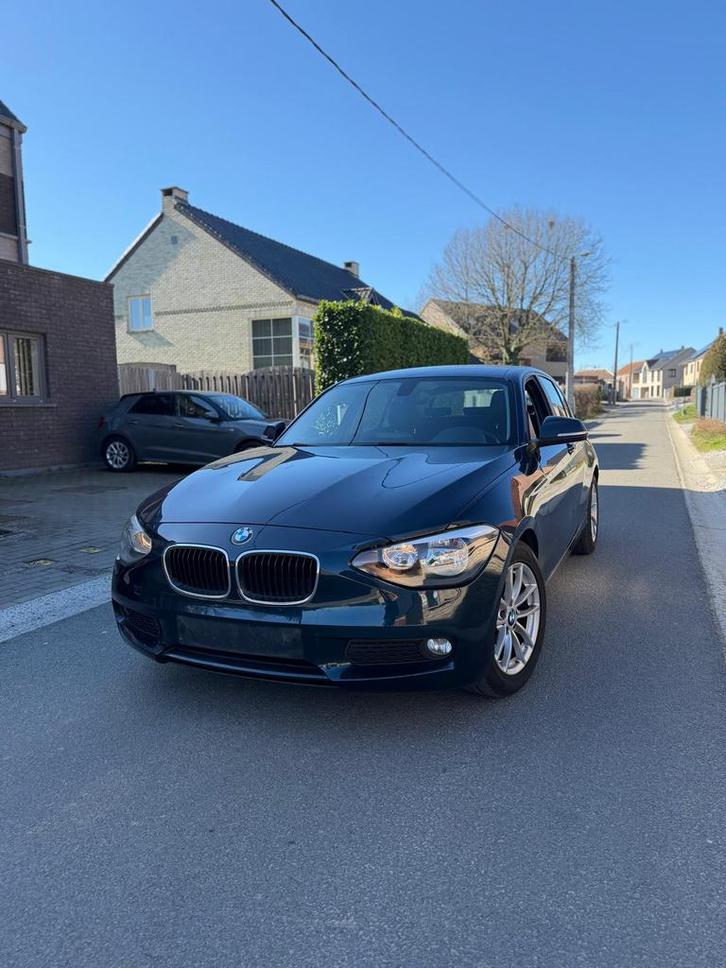 BMW 1-serie, Auto's, BMW, Bedrijf, Te koop, 1 Reeks, Bluetooth, Diesel, Euro 5, 5 deurs, Handgeschakeld, Blauw, Ophalen