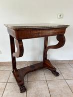 Console uit de Louis-Philippe-periode, mahoniefineer marmer, Antiek en Kunst, Ophalen