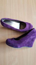 Chaussures compensées prune 40