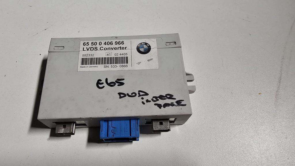 LVDS converter DVD interface BMW E60 M5 E63 M6 65500406966 0, Autos : Divers, Navigation de voiture, -, Utilisé, -, -