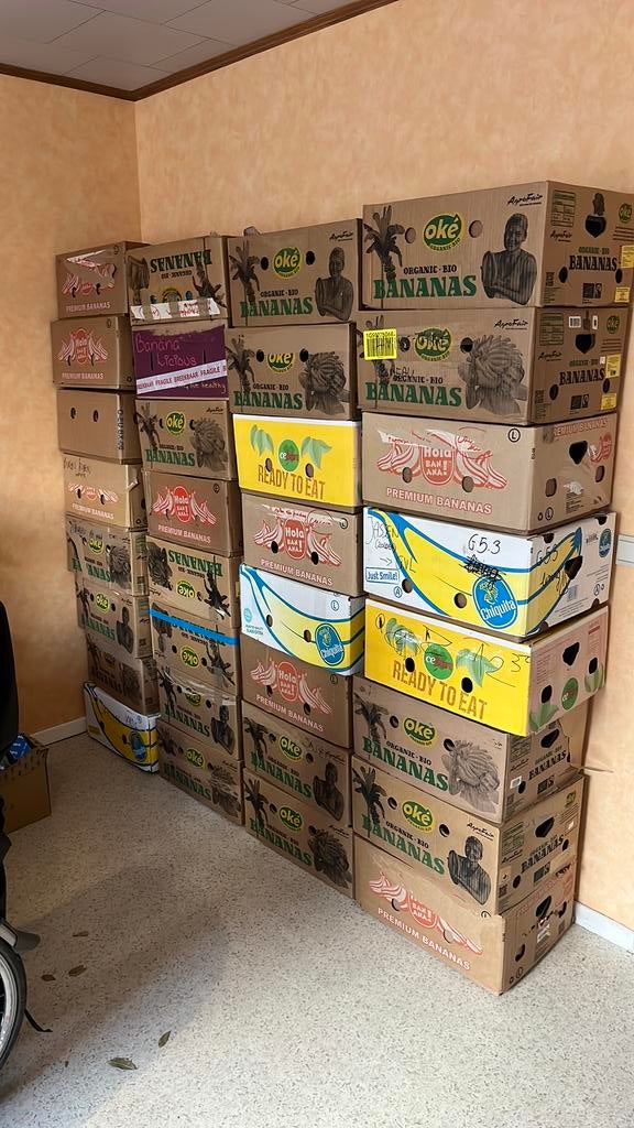 Bananendozen, Doe-het-zelf en Bouw, Kratten en Dozen, Zo goed als nieuw, Ophalen