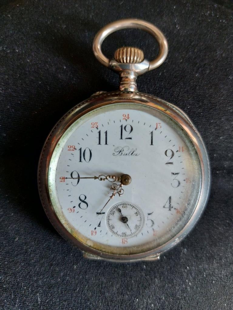 Montre en argent et vermeil., Bijoux, Sacs & Beauté, Montres | Anciennes | Antiquités, Enlèvement, Argent, Montre de poche