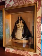 Uniek stuk, Mariabeeld met kind in een 3D kader., Ophalen