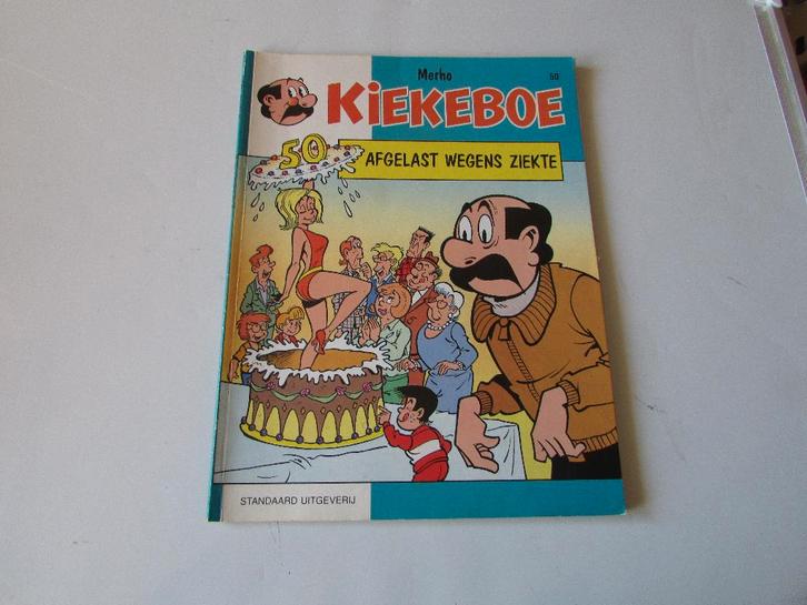 KIEKEBOE : AFGELAST WEGENS ZIEKTE, Boeken, Stripverhalen, Gelezen, Eén stripboek, Ophalen of Verzenden