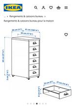 Caissons à tiroirs Ikea Hamler, Maison & Meubles, Enlèvement, Comme neuf