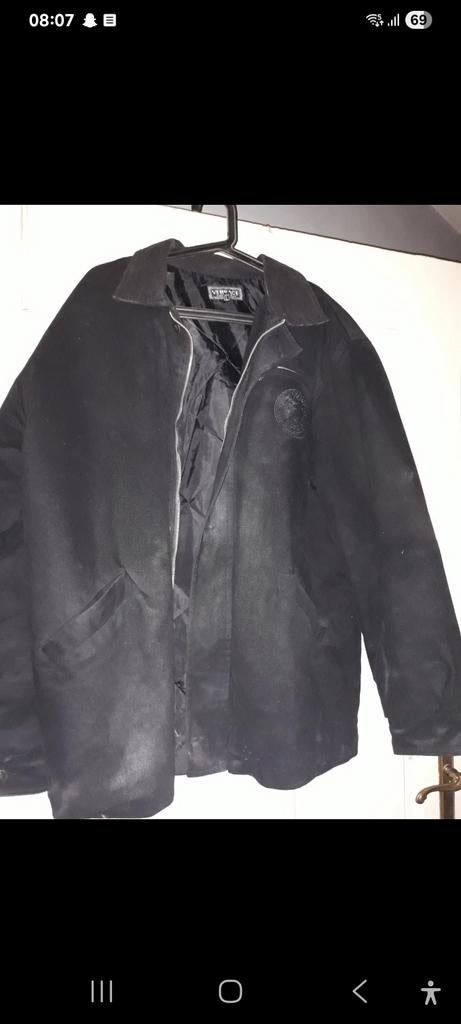 Veste homme noir L, Kleding | Heren, Jassen | Winter, Ophalen, Maat 52/54 (L), Zwart, Zo goed als nieuw