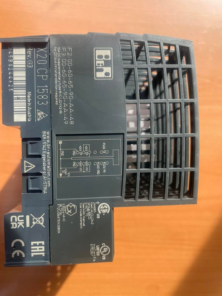 B&R PLC X20: CPU-module ref X20CP1583, Ophalen of Verzenden, Zo goed als nieuw