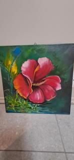 Canvas bloem, Antiek en Kunst, Kunst | Schilderijen | Modern, Ophalen