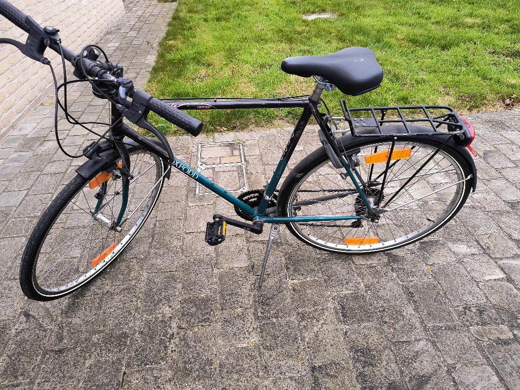 Herenfiets Citybike Oxford, Gebruikt, Velgrem, Versnellingen, 49 tot 53 cm