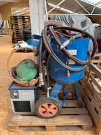 Professionele zandstraal installatie, Ophalen