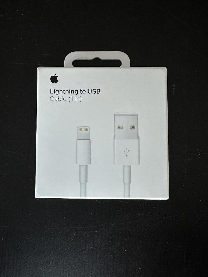 Originele Apple Lightning naar USB Kabel 1m, Telecommunicatie, Mobiele telefoons | Telefoon-opladers, Nieuw, Apple iPhone, Ophalen of Verzenden