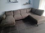 Grijze ( hoek) zetel, Huis en Inrichting, Ophalen, Zo goed als nieuw, Stof, Modern