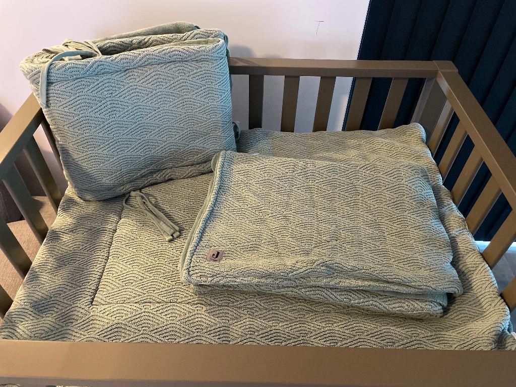 Parklegger jollein + omrander + deken, Enfants & Bébés, Parcs, Comme neuf, Rectangulaire, Tapis de parc, Enlèvement