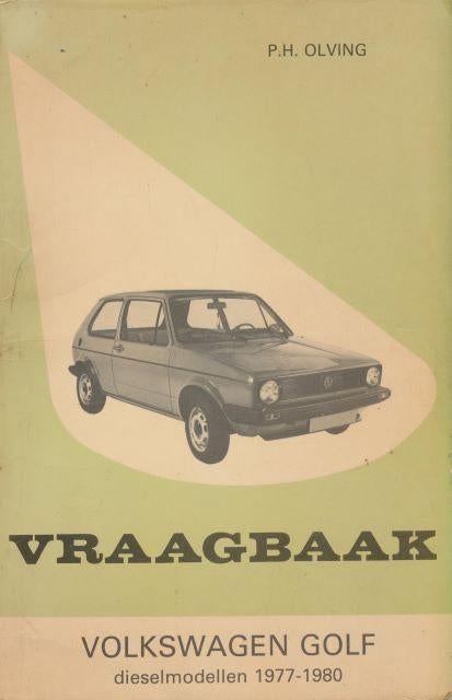 (a3) Volkswagen Golf, dieselmodellen 1977-1980, Verzenden, Gelezen, Volkswagen