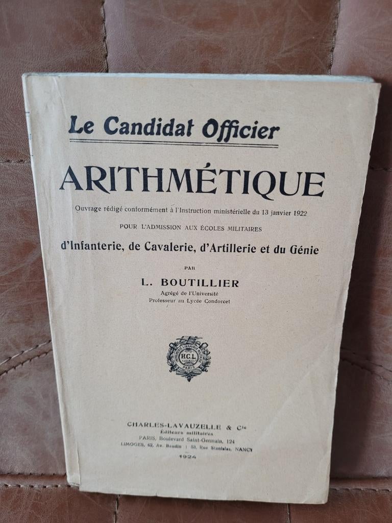 Le Candidat Officier - Arithmétique, Ophalen of Verzenden