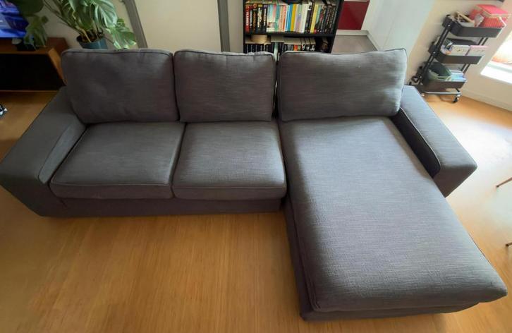 Zetel (3zit met chaise longue), Huis en Inrichting, Zetels | Zetels en Chaises Longues, Zo goed als nieuw, Ophalen