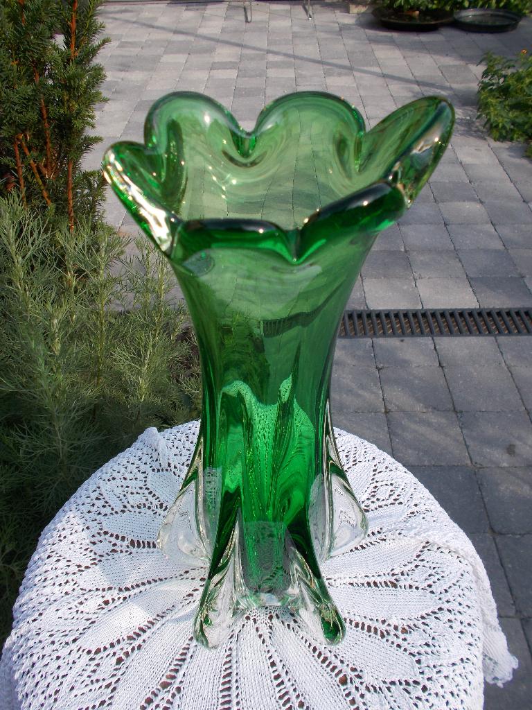 Vintage Murano Sommerso-glazen vaas uit de jaren 60, Antiek en Kunst, Antiek | Glaswerk en Kristal, Ophalen of Verzenden