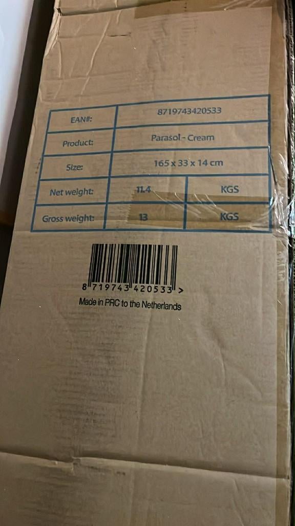 ZWEEFPARASOL, Ophalen, Nieuw