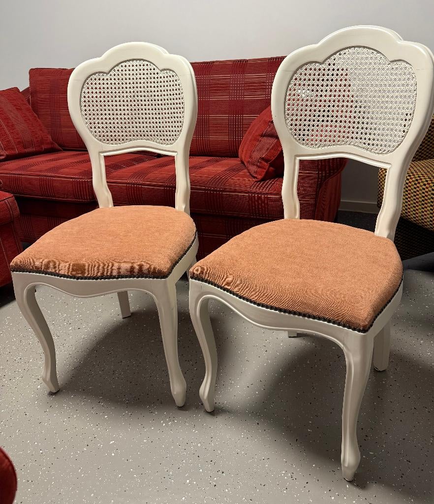 2 st Lodewijk stoeltjes Queen ann stoeltjes, Huis en Inrichting, Ophalen of Verzenden, Zo goed als nieuw, Queen ann lodewijk barok