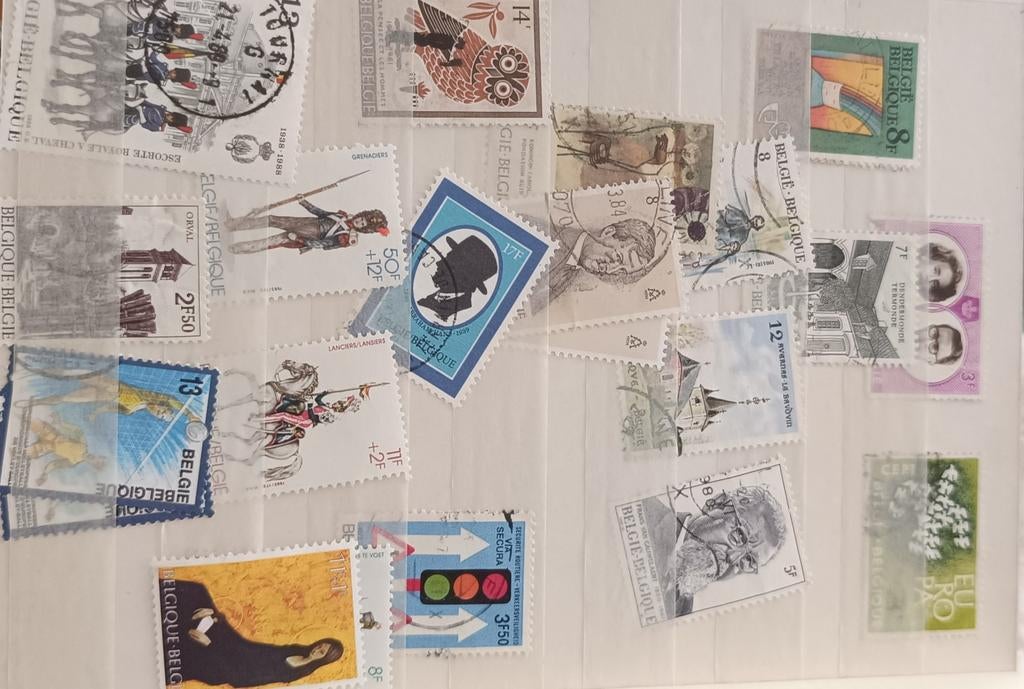 Collection de timbres (France, Pologne et Belgique), Enlèvement ou Envoi