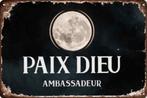 Panneau pub en métal Paix Dieu - rétro vintage mancave, Enlèvement ou Envoi, Neuf, Panneau publicitaire