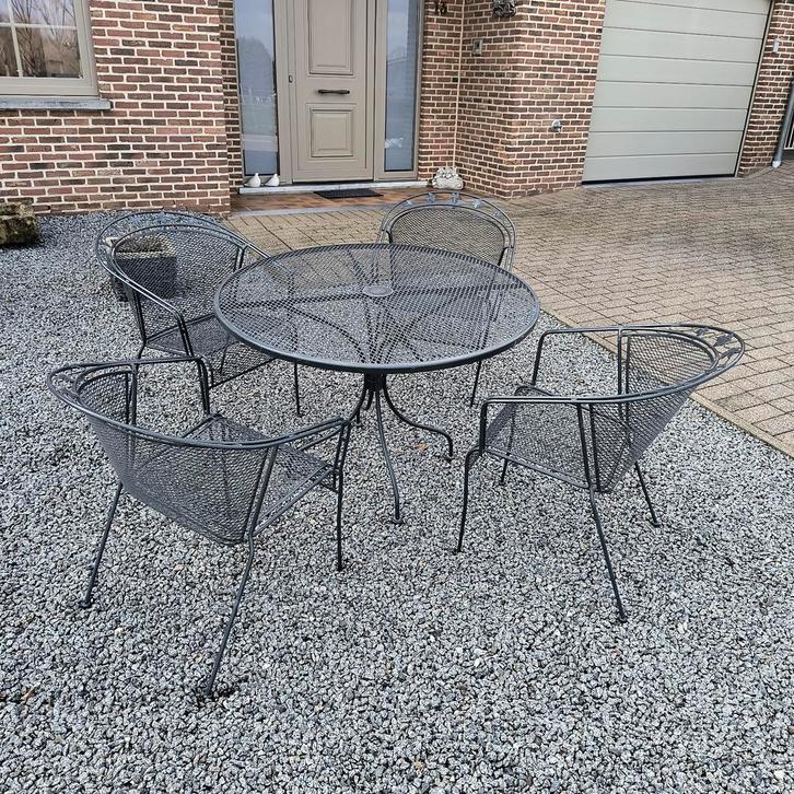 Bistro set, metalen tuinset, Jardin & Terrasse, Ensembles de jardin, Salons de jardin, Enlèvement