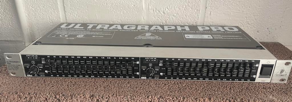 Behringer FBQ1502 Equalizer, Enlèvement ou Envoi, Utilisé