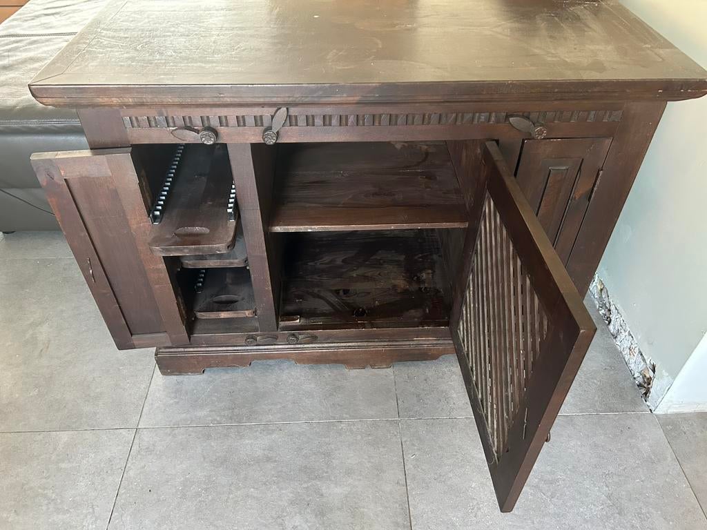 Vintage Media kastje, Maison & Meubles, Armoires | Dressoirs, Enlèvement, Utilisé