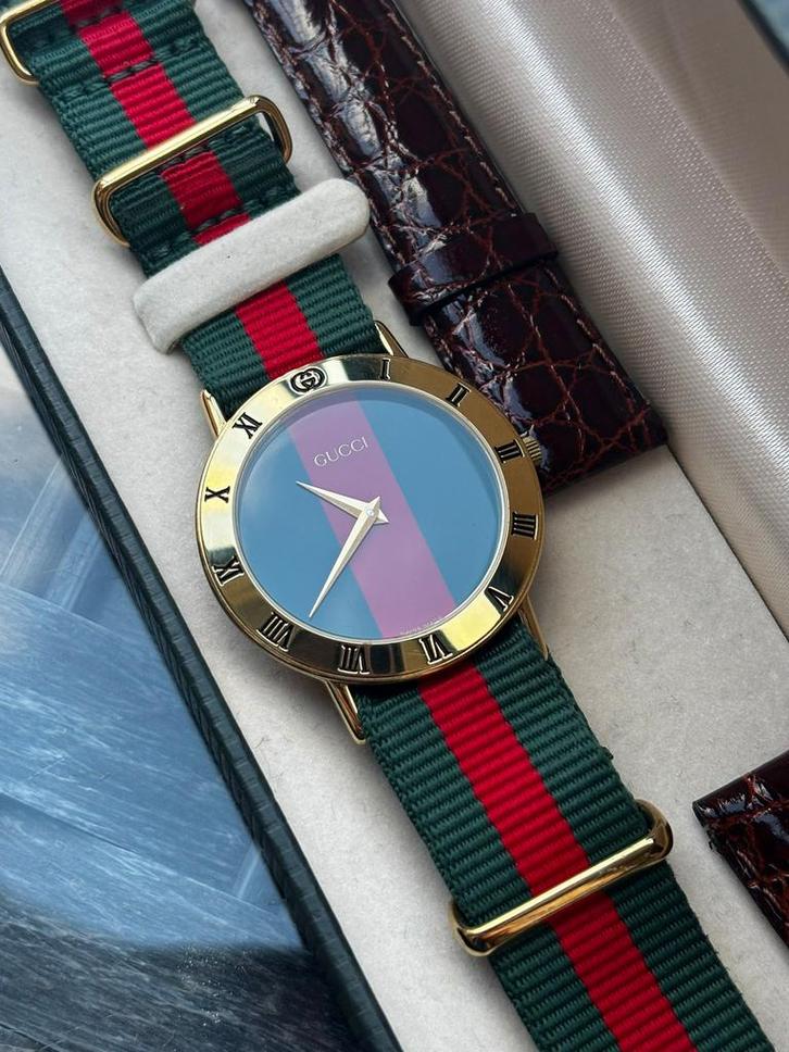 Gucci ref 3000, Handtassen en Accessoires, Horloges | Heren, Zo goed als nieuw, Ophalen