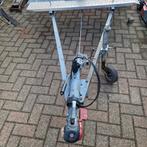 Plateauwagen motortrailer en dubbelasser, Ophalen, Gebruikt