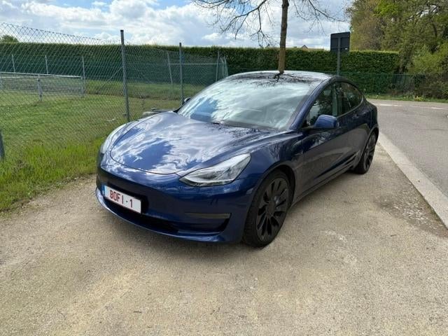 Tesla Model 3 Performance (2021 - 75000km), Autos, Tesla, Achat, Euro 6, Entretenue par le concessionnaire, Noir