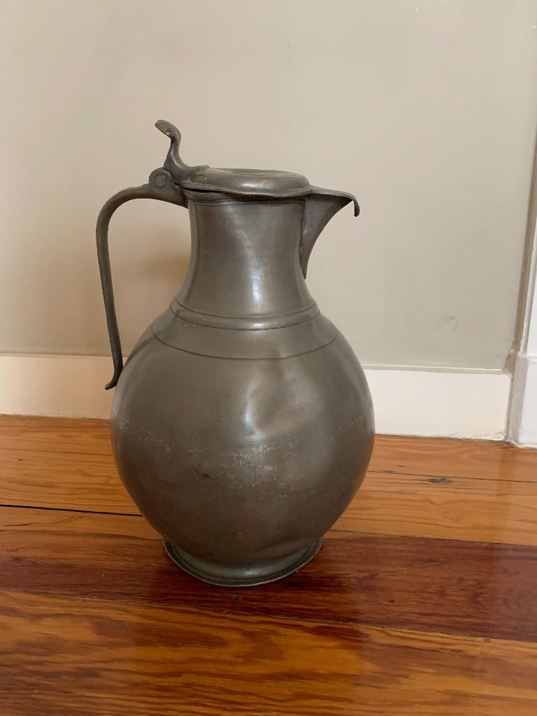 Tinnen kruik, Ophalen