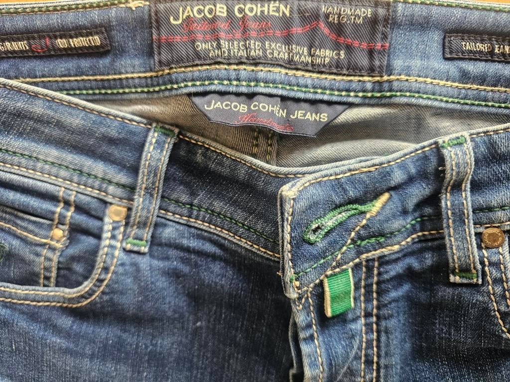 Luxe jeans J COHËN handgemaakt Italië +€350 *GERESERVEERD*, Kleding | Heren, Spijkerbroeken en Jeans, Overige jeansmaten, Blauw