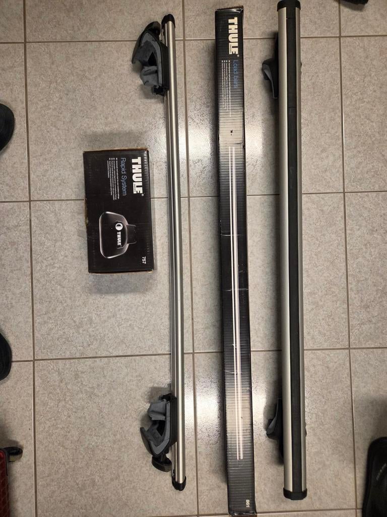 Thule.dakdragers rapid system 757 en aero bars 861, Autos : Divers, Porte-bagages, Enlèvement