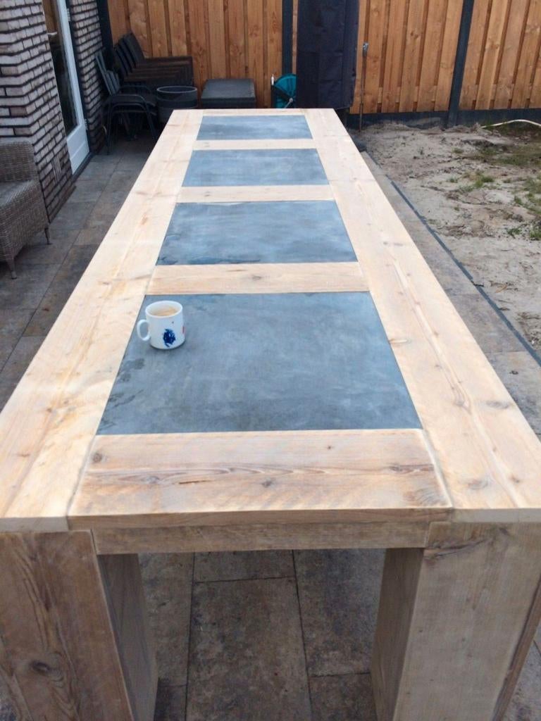 Steigerhout tuintafels gratis thuisbezorgd actie bankje €55,, Tuin en Terras, Tuintafels, Ophalen of Verzenden