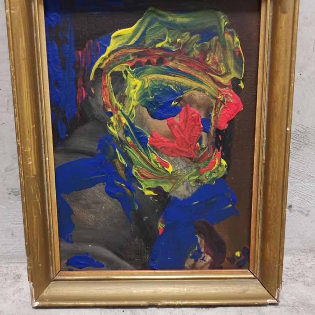 Portrait surpeint (2025) - Tom De Vrieze, Antiquités & Art, Art | Peinture | Moderne, Enlèvement