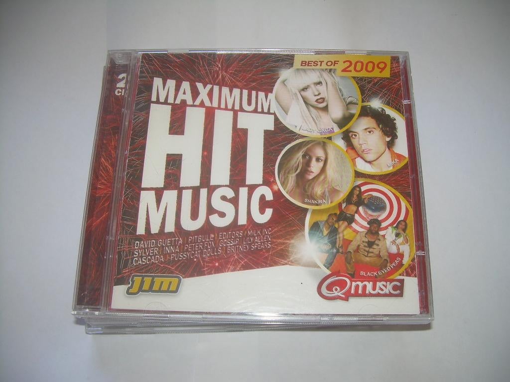 2 CD S -  Q  MUSIC - MAXIMUM HIT MUSIC - BEST OF 2009, Cd's en Dvd's, Cd's | Verzamelalbums, Ophalen of Verzenden, Zo goed als nieuw