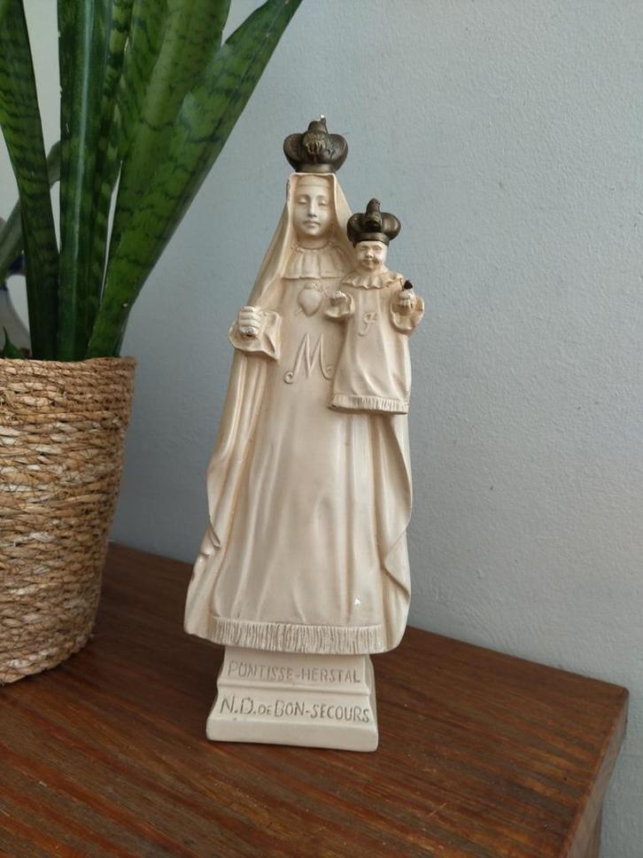Onze Lieve Vrouw van Bon Secours. D'Herstal, Antiek en Kunst, Antiek | Religieuze voorwerpen, Ophalen of Verzenden