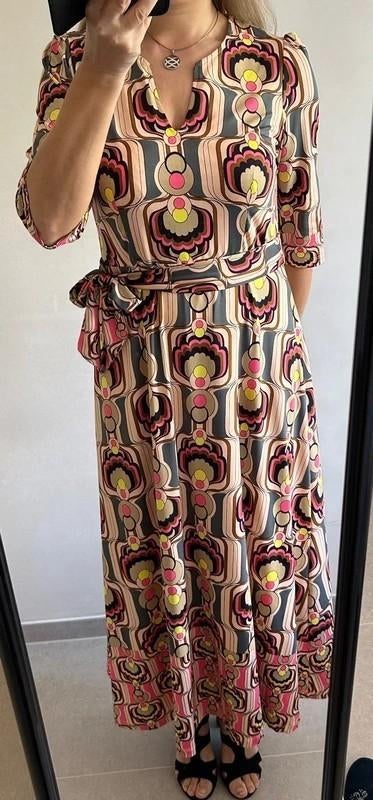 Lange roze klasse-jurk K-Design, Maat 38/40 (M), K-design, Nieuw, Ophalen of Verzenden