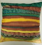 Coussin en soie (35 x 35 cm), Enlèvement ou Envoi, Utilisé, Carré