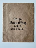 WW2 enveloppe pour medialle allemande, Collections, Enlèvement ou Envoi