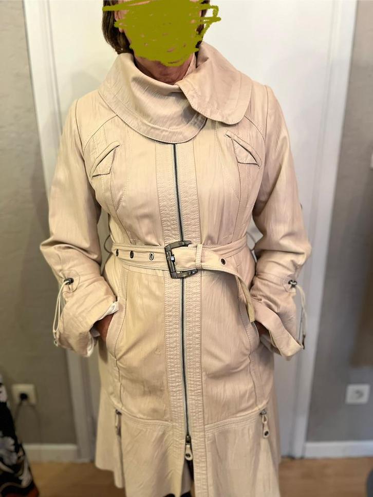 Prachtige gevoerde lederen jas in Nieuwstaat, Kleding | Dames, Jassen | Zomer, Zo goed als nieuw, Maat 38/40 (M), Ophalen of Verzenden