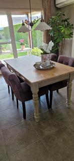 4 bijna nieuwe eetkamerstoelen 50 eu per stuk, Ophalen, Zo goed als nieuw, Cottage