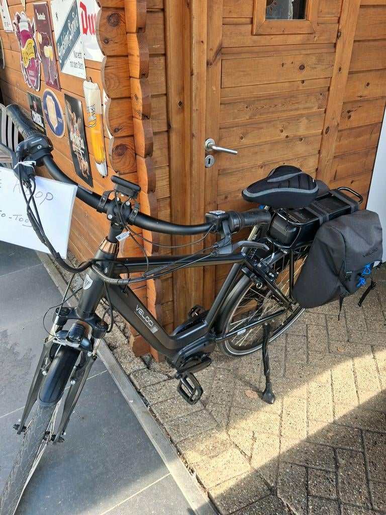 Veloci Elektrische herenfiets, met extra reservebatterij., Ophalen, Zo goed als nieuw
