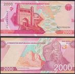 Oezbekistan 2000 S'om, Ophalen of Verzenden, Centraal-Azië, Los biljet