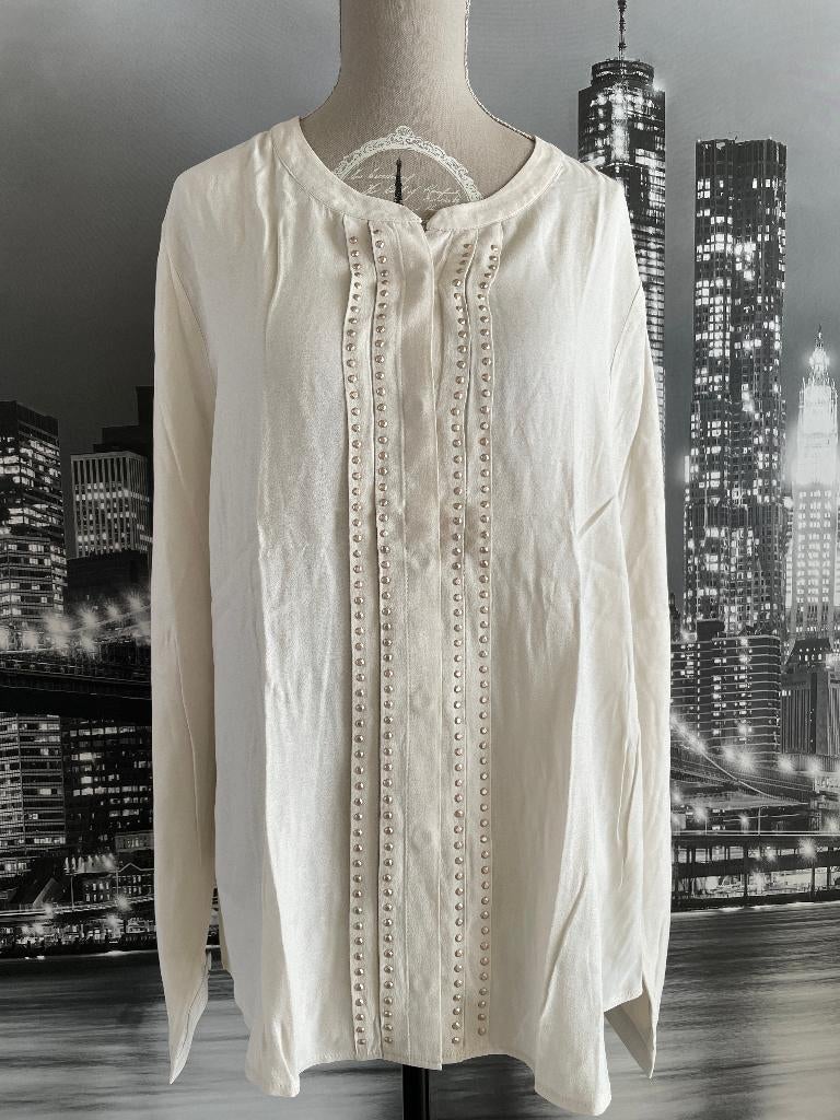 prachtige witte / beige blouse - Airfield - 42, Verzenden, Beige, Maat 42/44 (L), Zo goed als nieuw