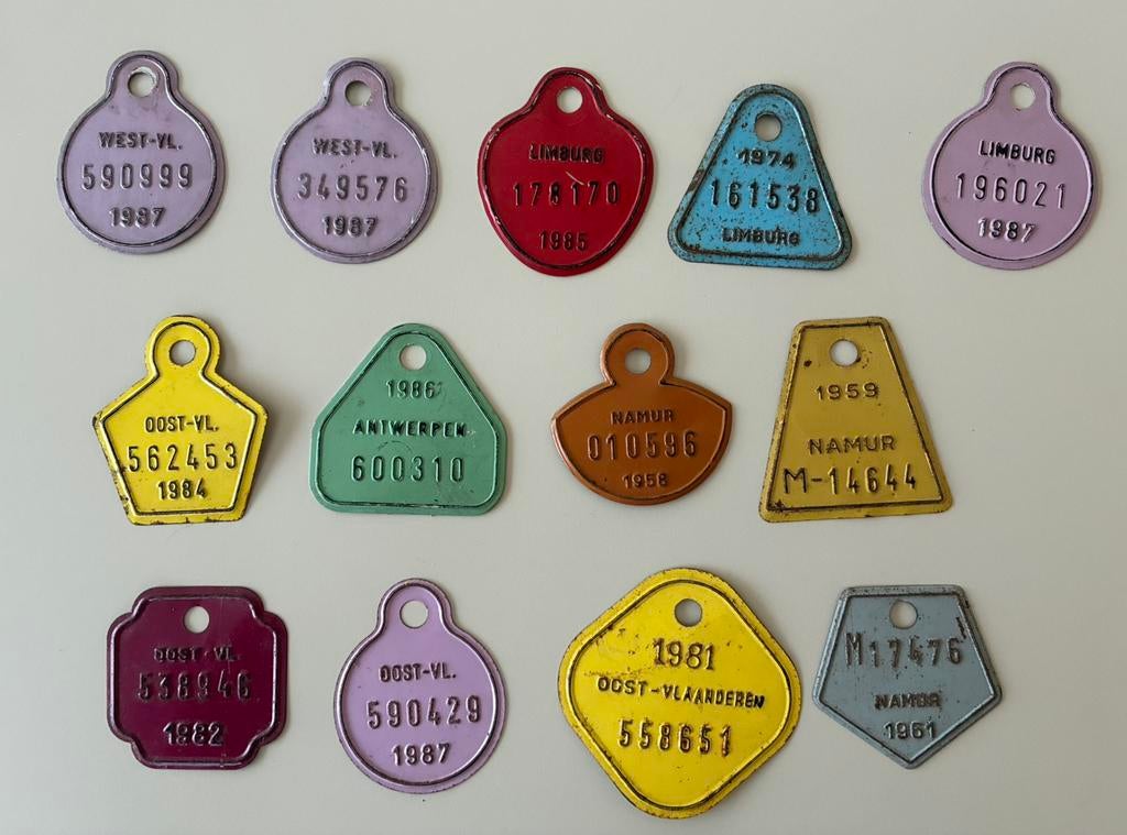 Fiets kentekenplaten, Verzamelen, Ophalen of Verzenden