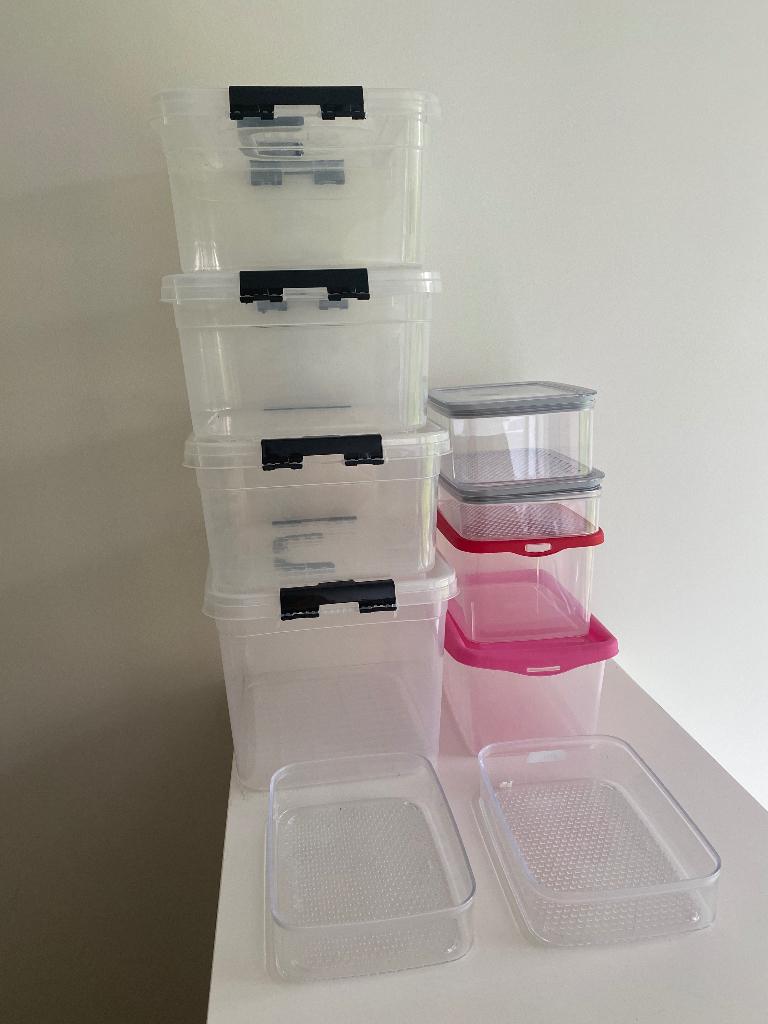 Set opbergboxen mix, Ophalen, Gebruikt